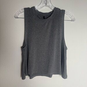 Carbon38 Charcoal Muscle Tee crop Tank Sporty Workout athletic‎